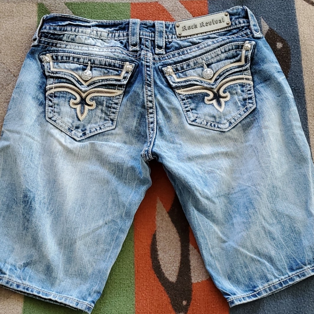 Rock Revival Bermuda Shorts